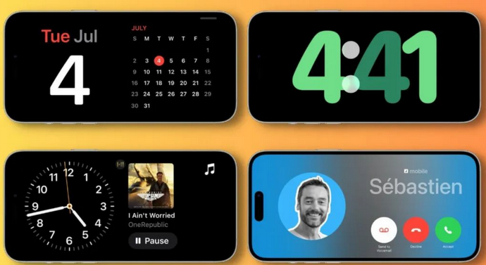 东昌府苹果手机维修分享iOS17横屏充电待机显示有什么好处 