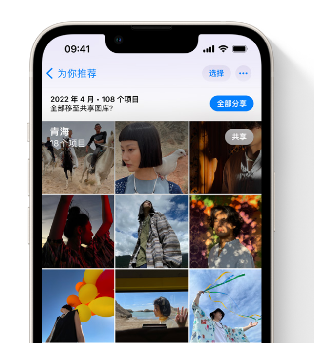 东昌府苹果维修网点分享在 iPhone 上使用共享图库 