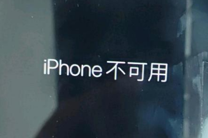 东昌府苹果服务网点分享锁屏界面显示“iPhone 不可用”如何解决 