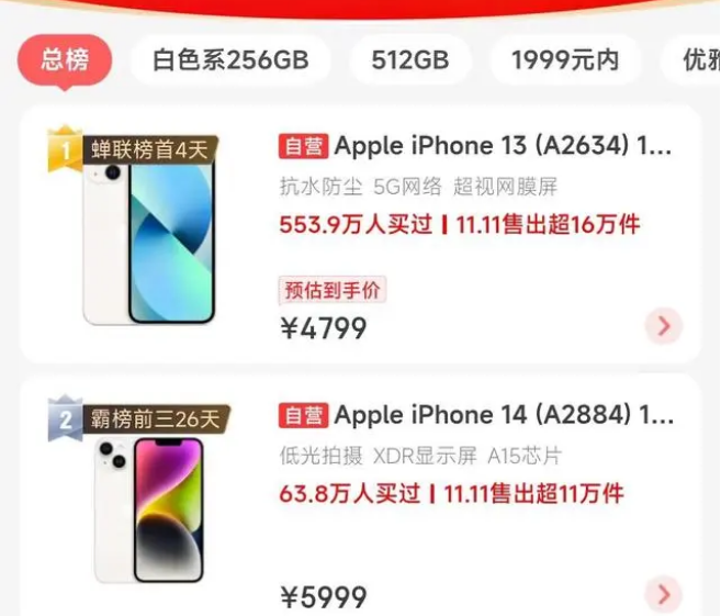东昌府苹果14维修分享iPhone14配置不如同价位的安卓还能大卖 