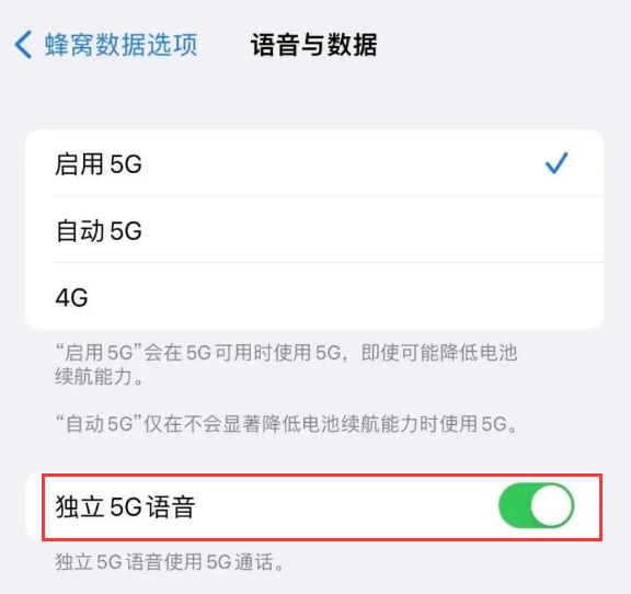 东昌府苹果14维修分享iPhone 14 Pro如何开启VoNR 
