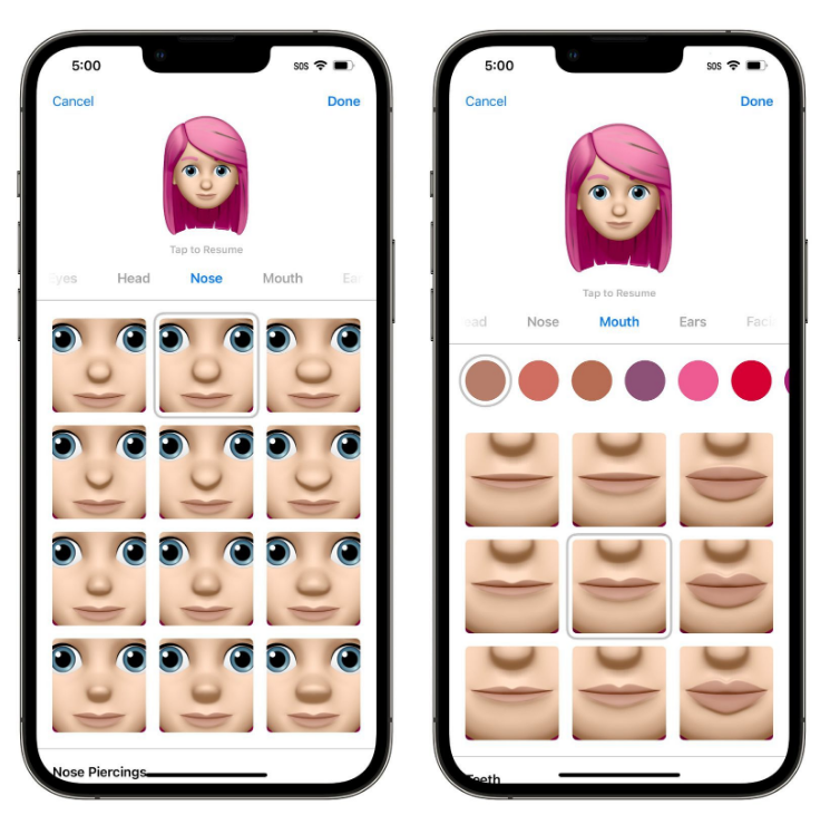 东昌府苹果手机维修分享​iOS 16中的拟我表情有了哪些变化和升级 